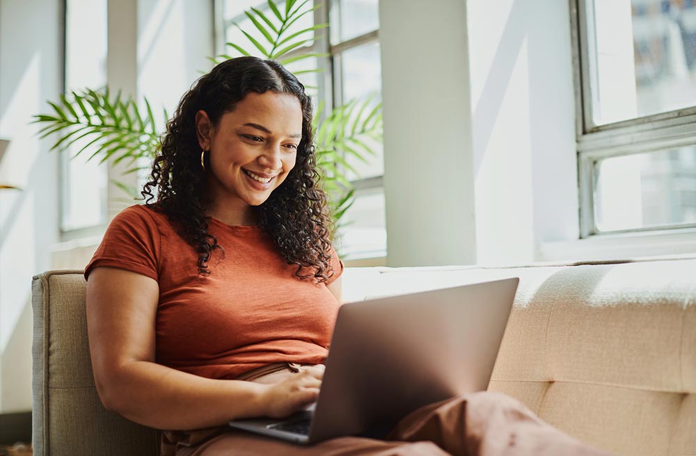 woman on laptop